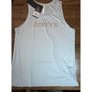 Ten Thousand Barrys Bootcamp Lightweight Tank Mens Large Light Blue Grey NWT